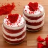 Red velvet jar cake